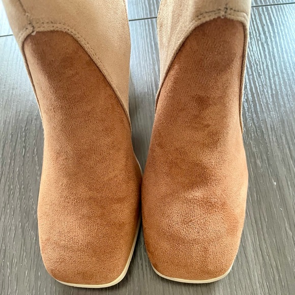Chestnut Color Block Suede Boot - Picture 4 of 16